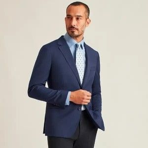 Bonobos Daily Grind Tailored Fit Mens 38R NAVY Wool Suit Jacket NEW